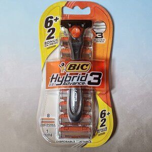 BIC Hybrid Advance 3 Men's Refillable 3-Blade Razors
